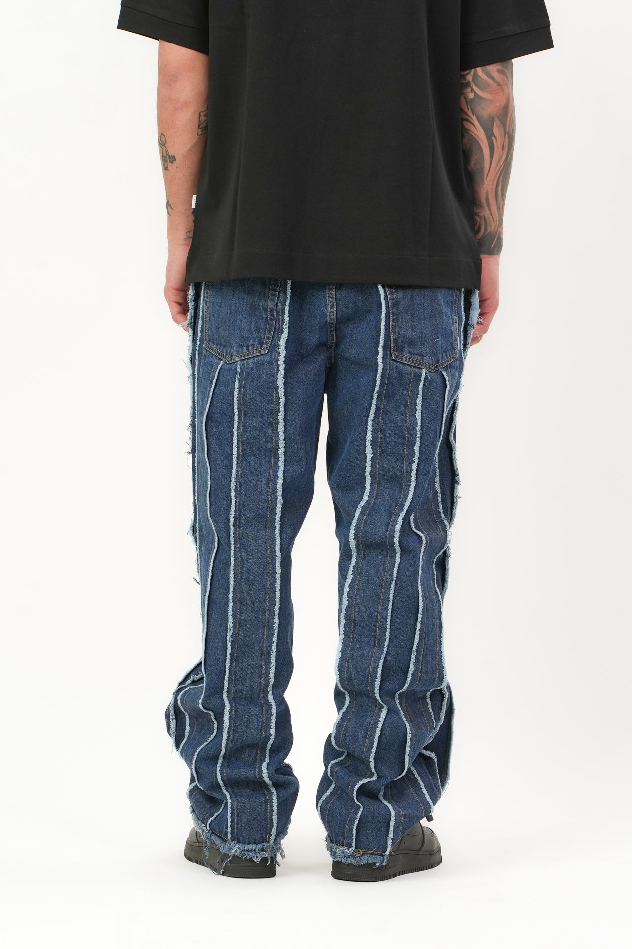 Jeans Best Rigato Blu