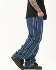 Jeans Best Rigato Blu