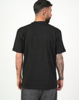 T-Shirt Doppio Collo Nera