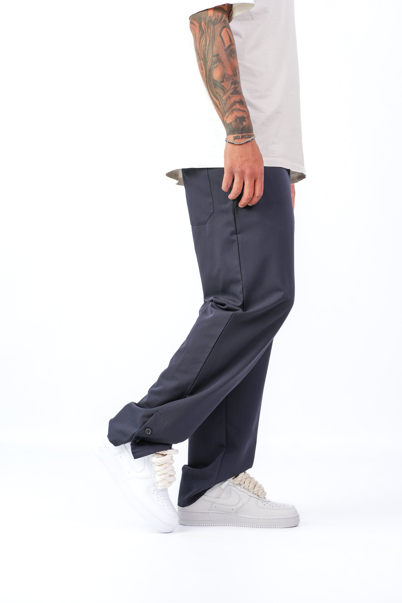 Pantalone Buttons Blu