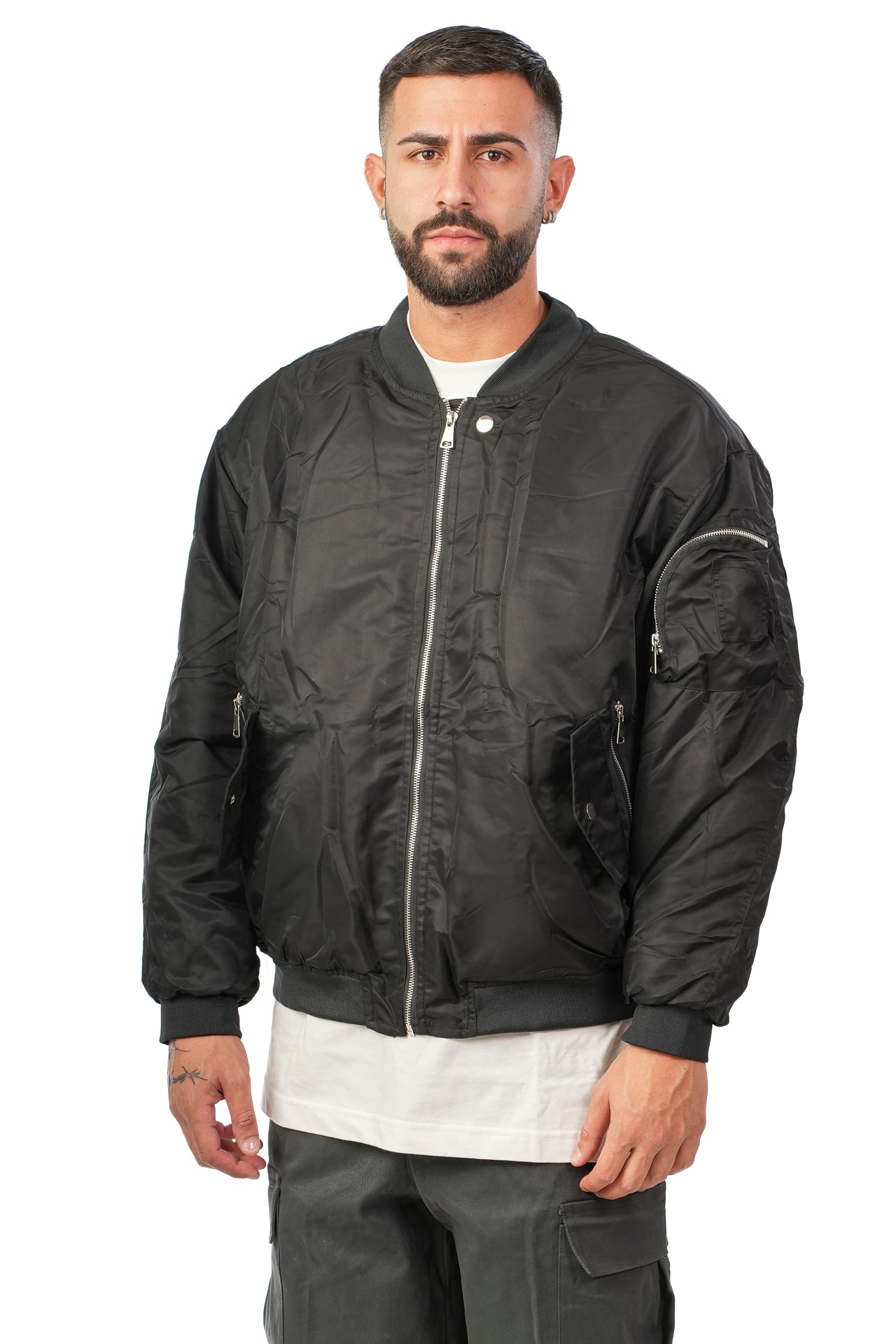 Bomber Zip Nero