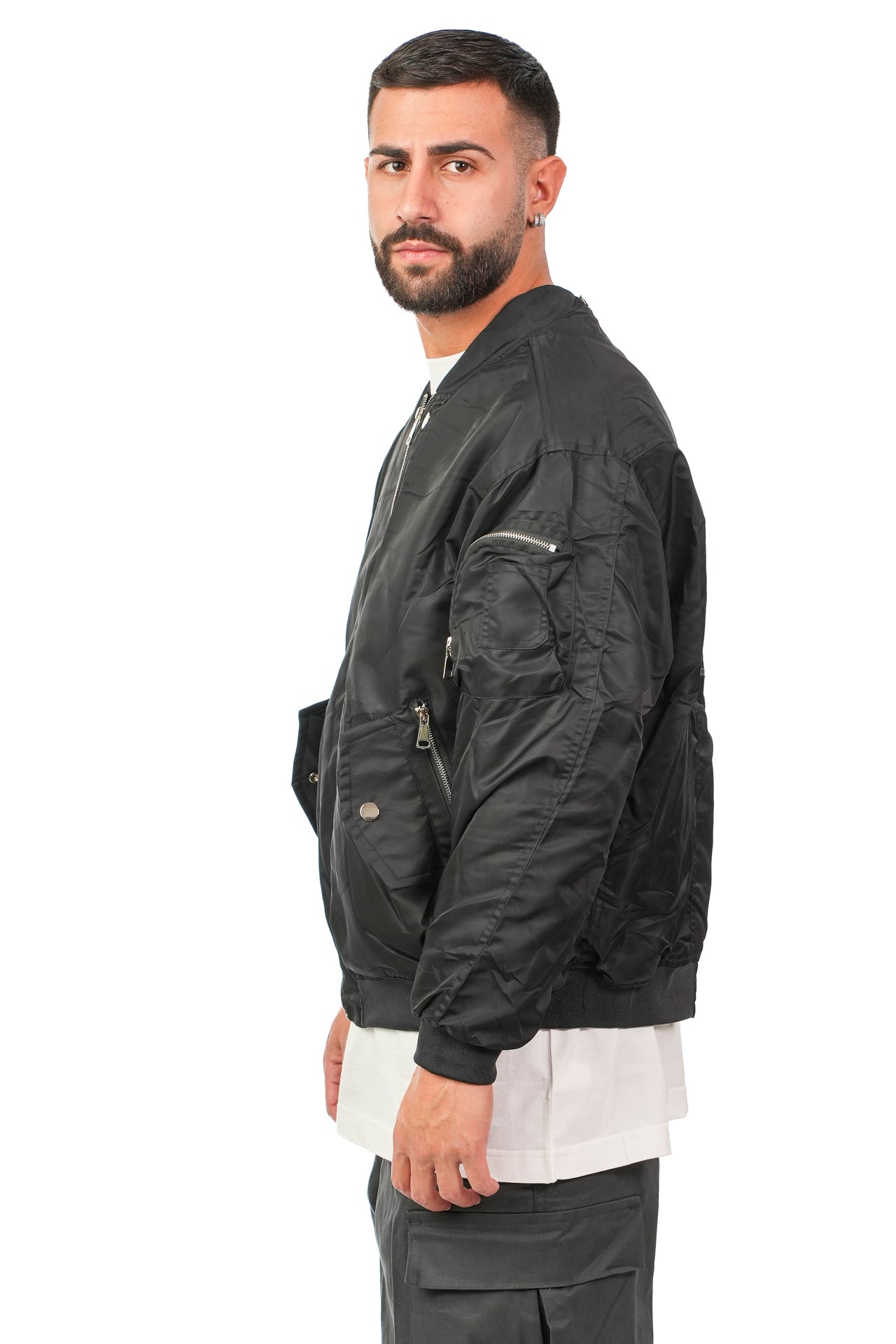 Bomber Zip Nero