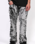 Baggy Fit Flare Camouflage Con Zip