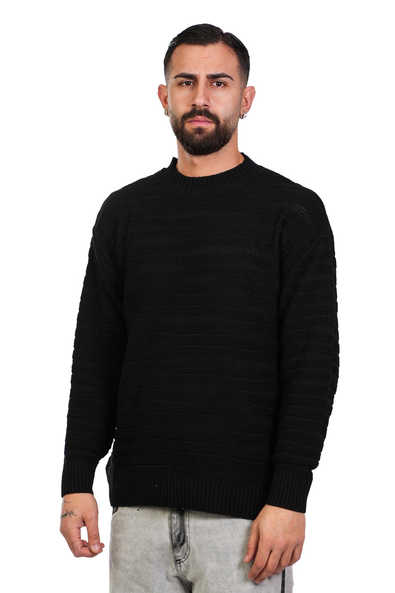 Maglione Filo Regoular Nero