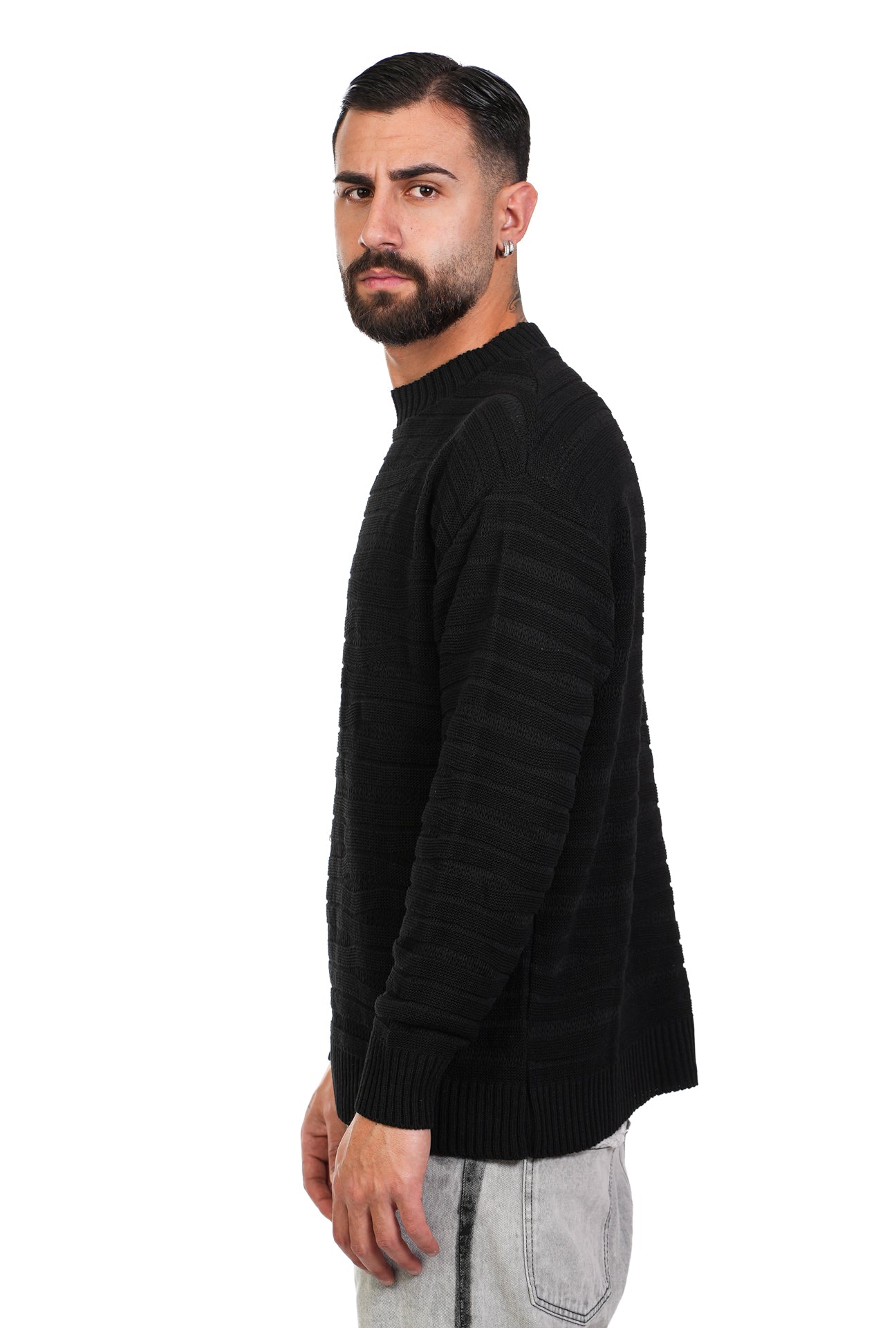 Maglione Filo Regoular Nero