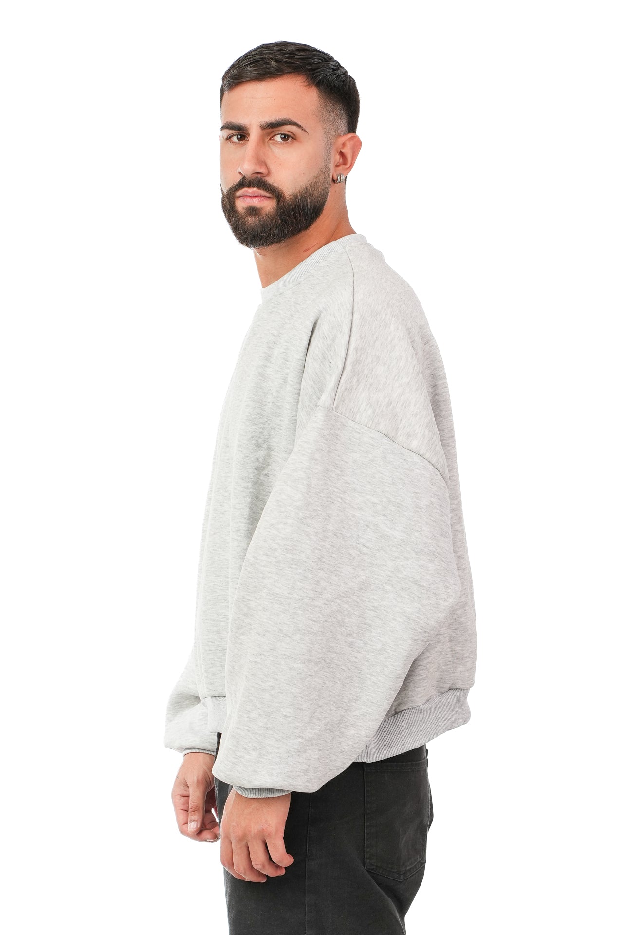 Felpa Crewneck Grigio Chiaro