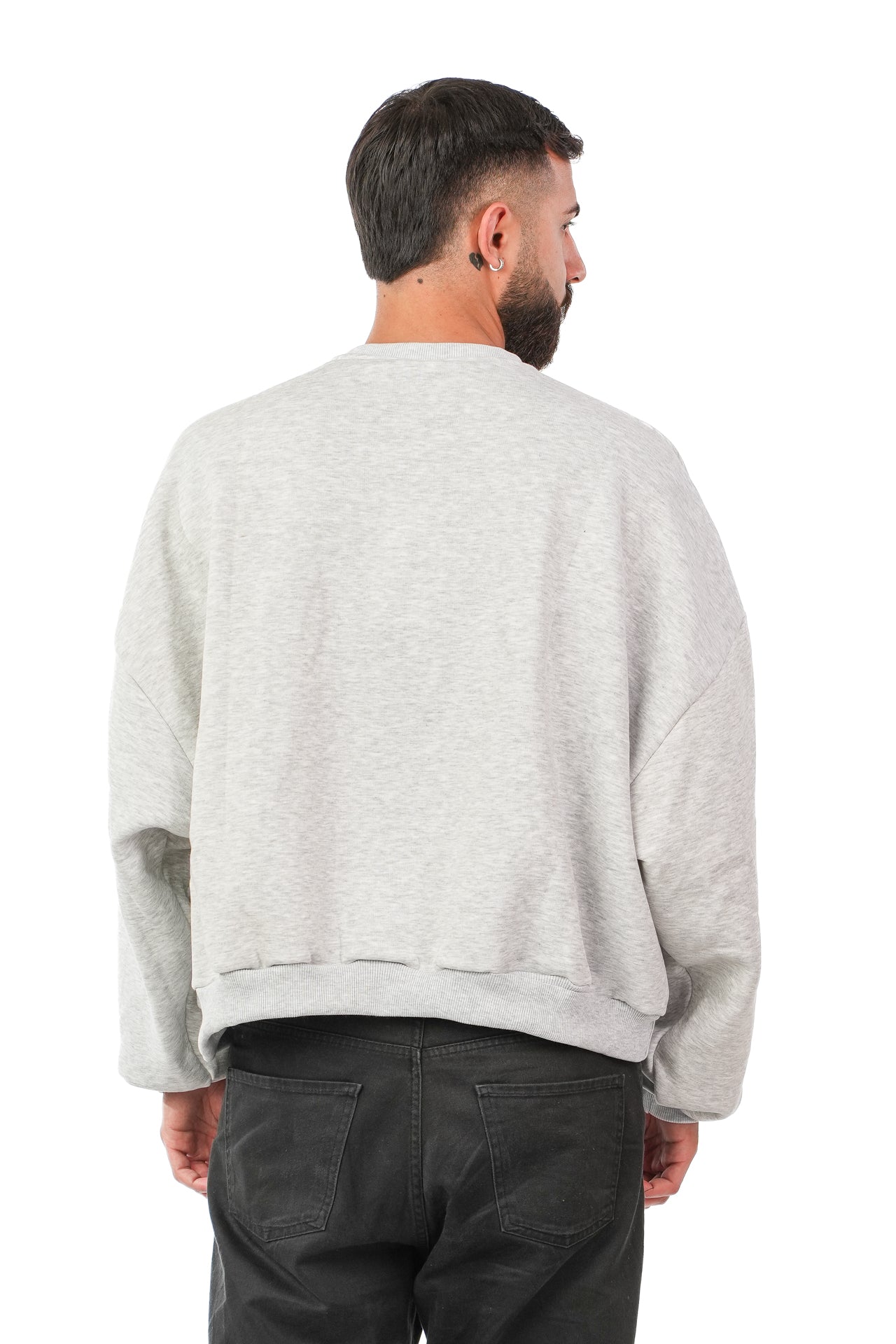 Felpa Crewneck Grigio Chiaro