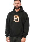 Hoodie Ricamata PD Nera