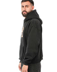 Hoodie Ricamata PD Nera