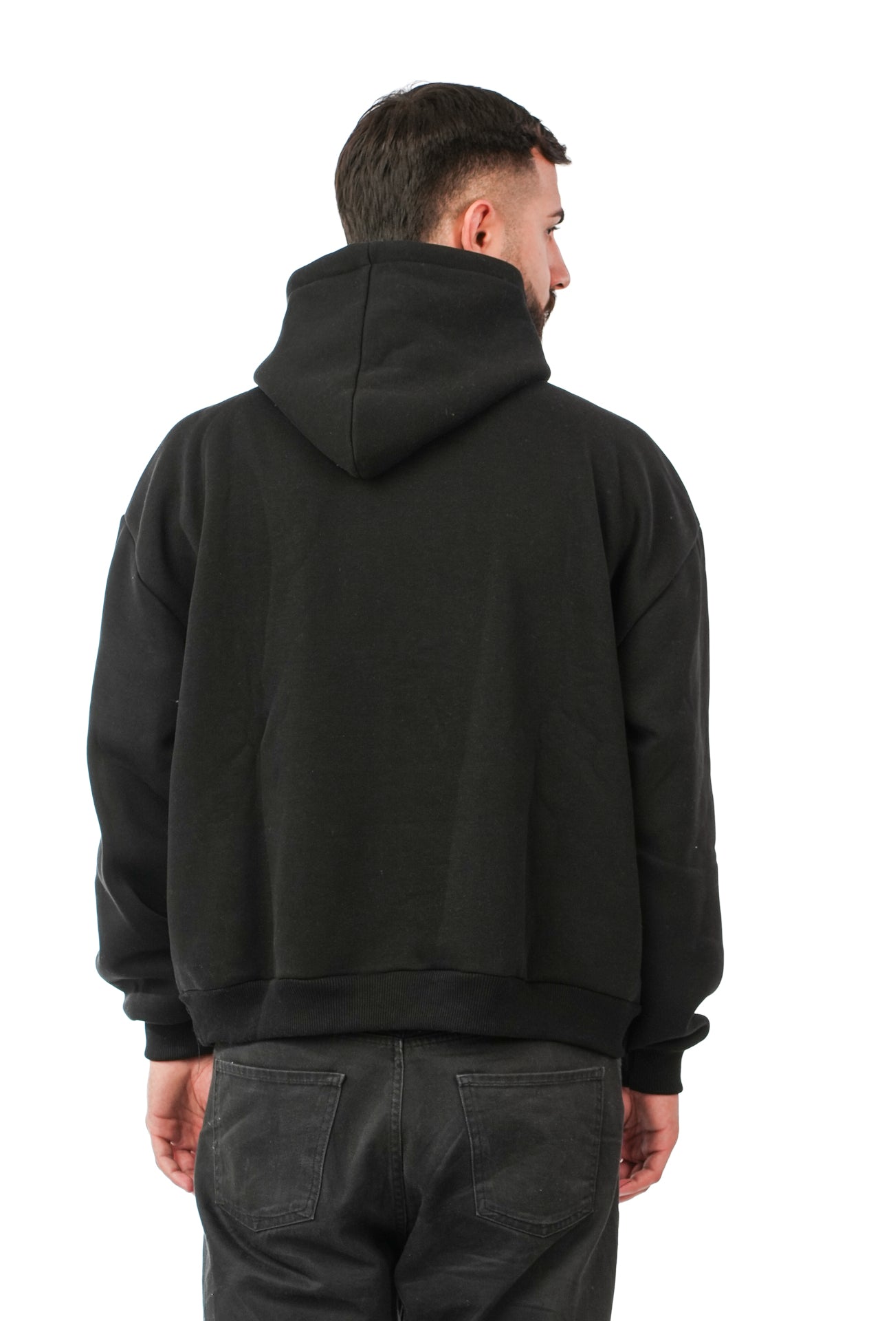 Hoodie Ricamata PD Nera