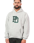 Hoodie Ricamata PD Grigio Chiaro