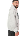 Hoodie Ricamata PD Grigio Chiaro