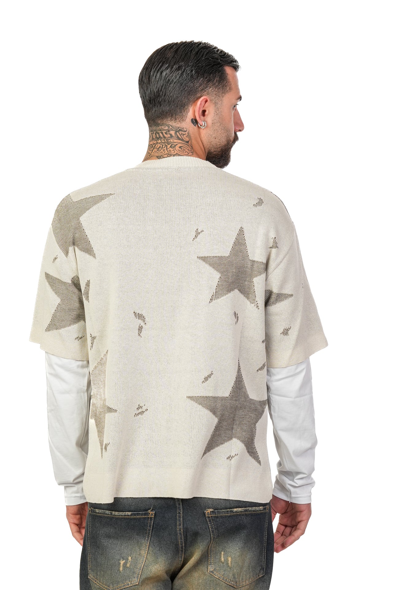 Maglia Double Star Beige