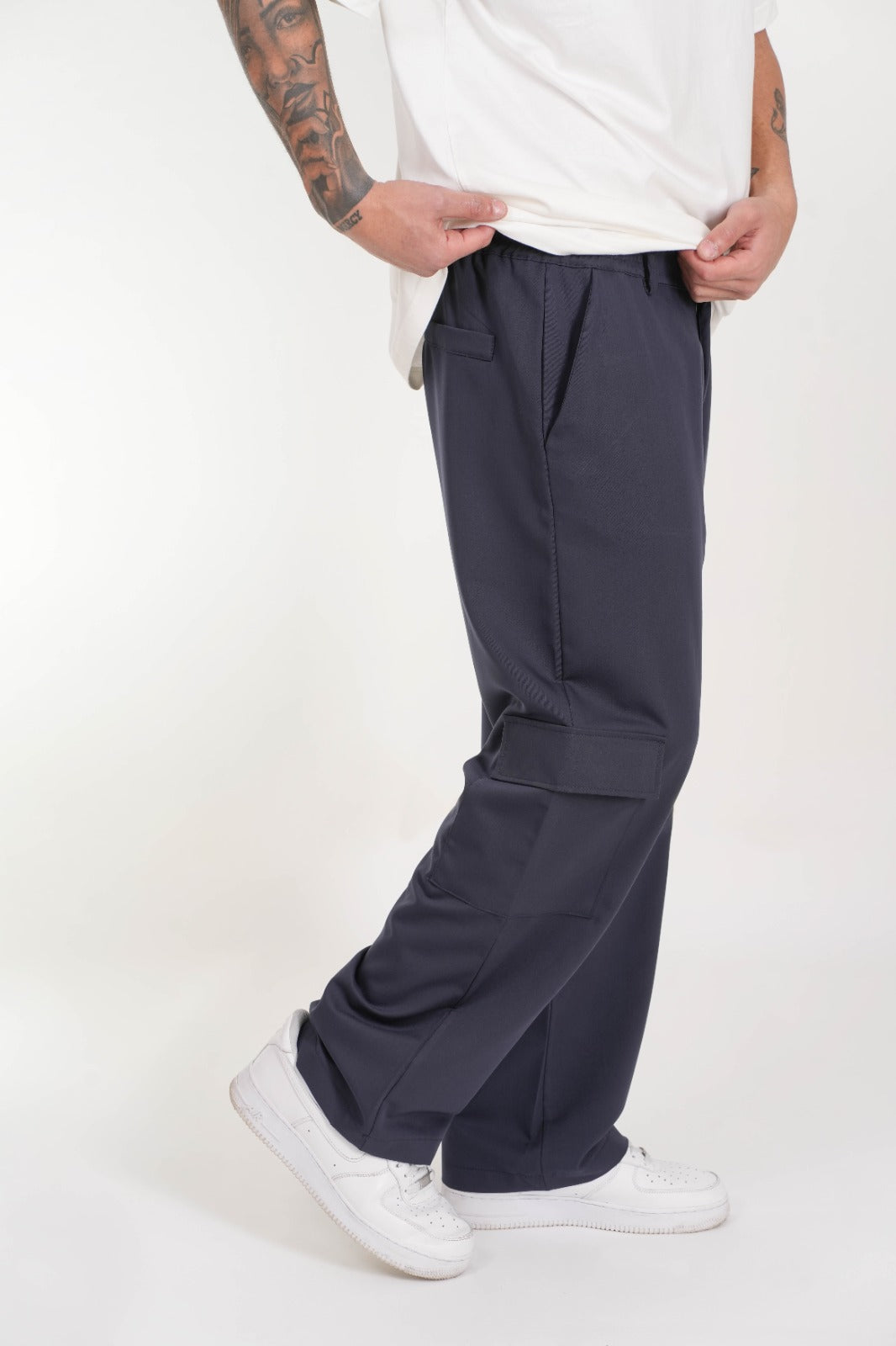 Pantalone Cargo Palazzo Blu